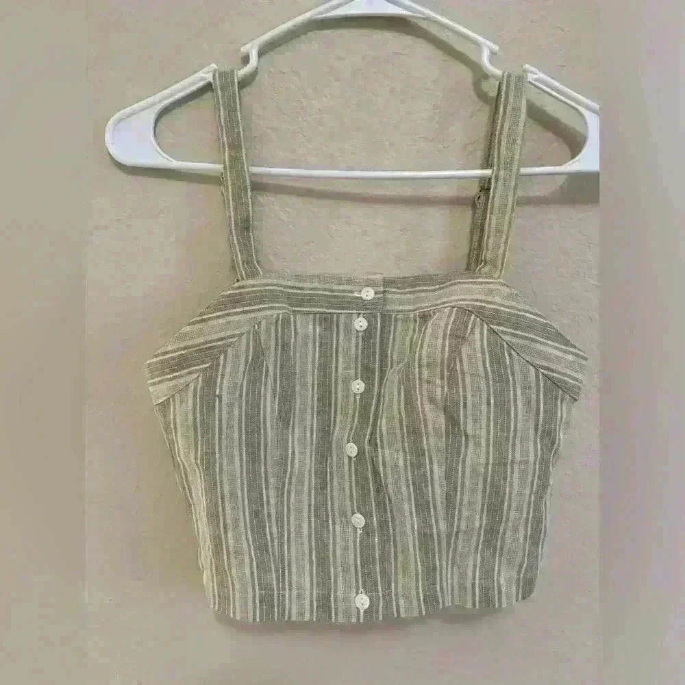 Lira Striped Cropped Top